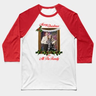 Non Gender Cat Siblings Merry Christmas From All The Family Baseball T-Shirt